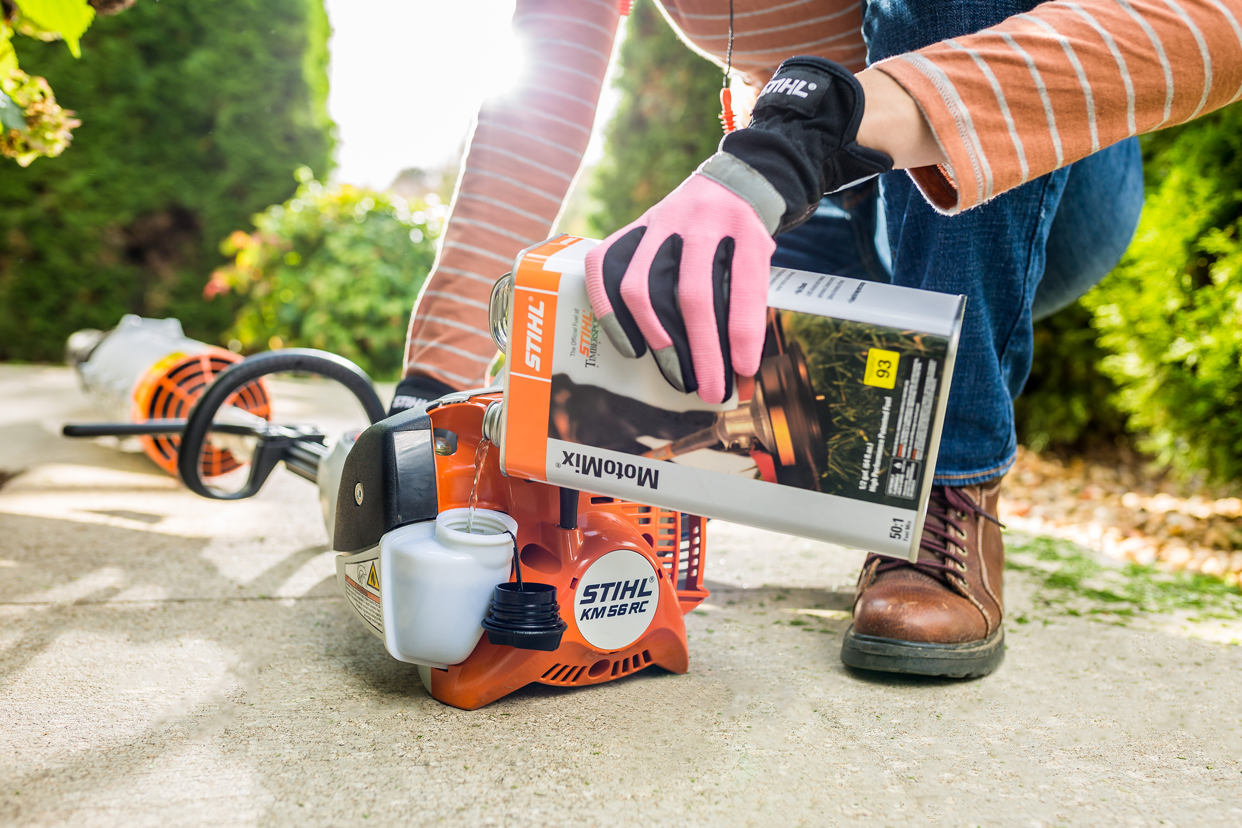 2 stroke leaf blower gas mixture