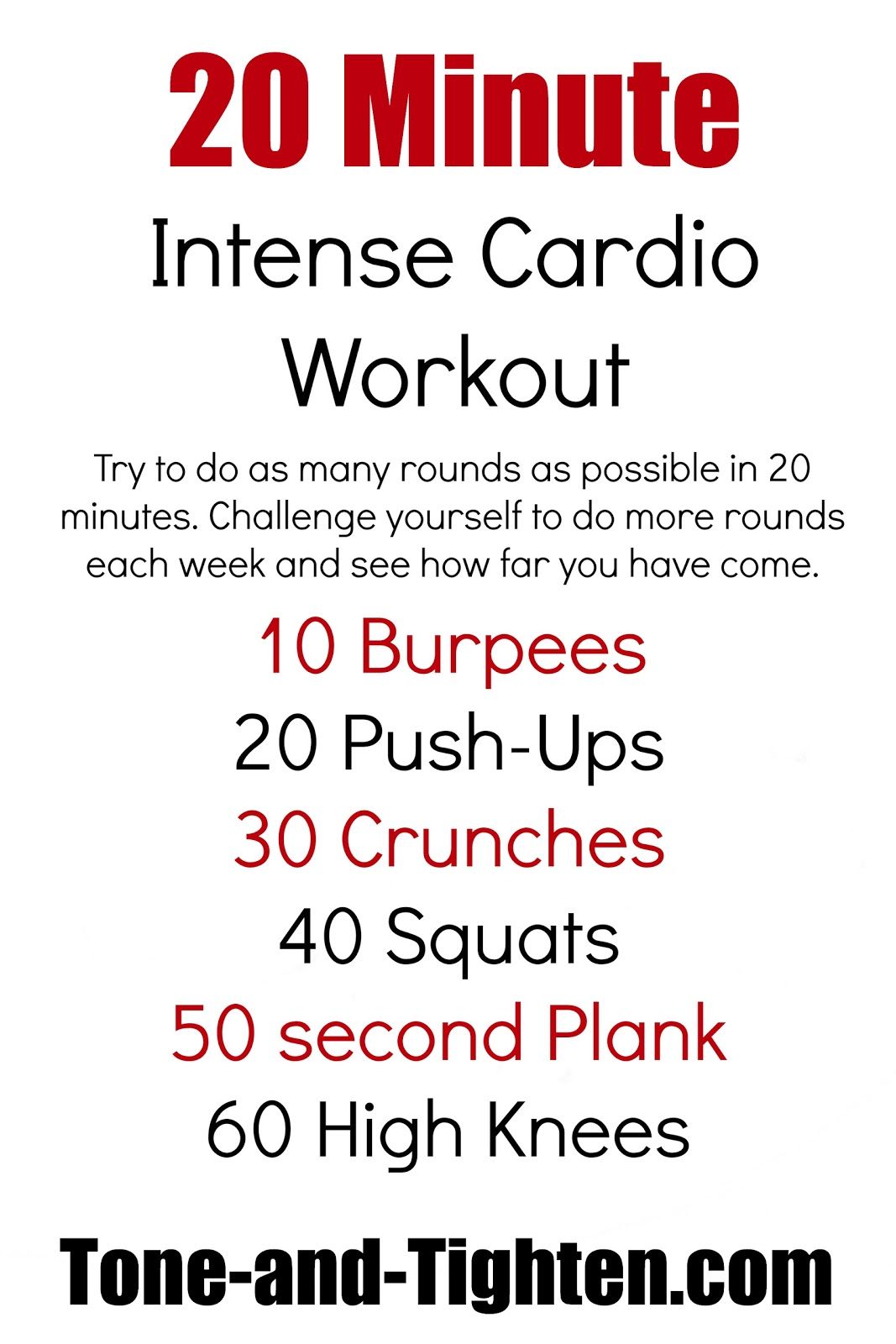 20 minute cardio workout