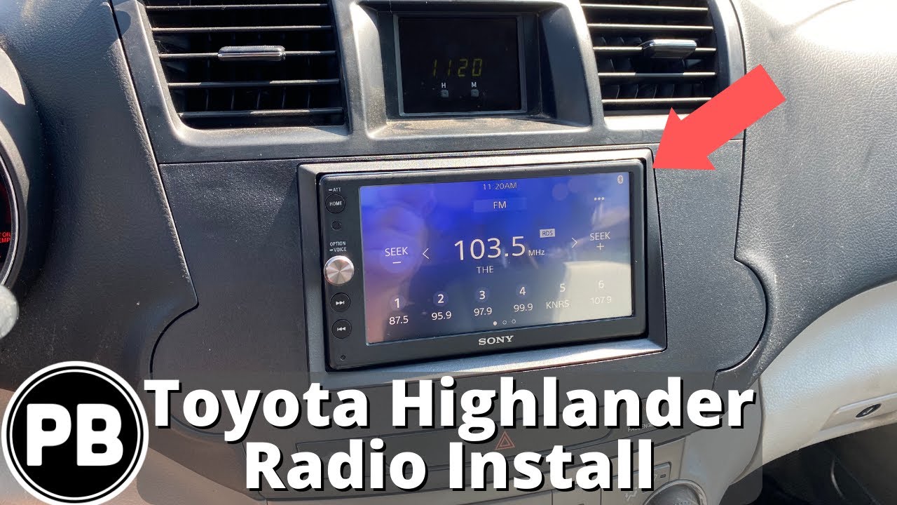 2013 toyota highlander radio replacement