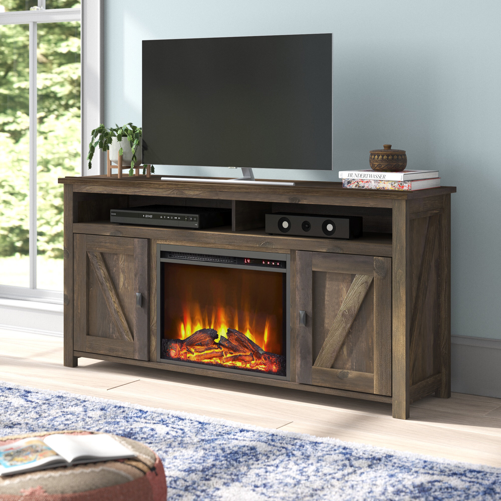 fireplace tv cabinet