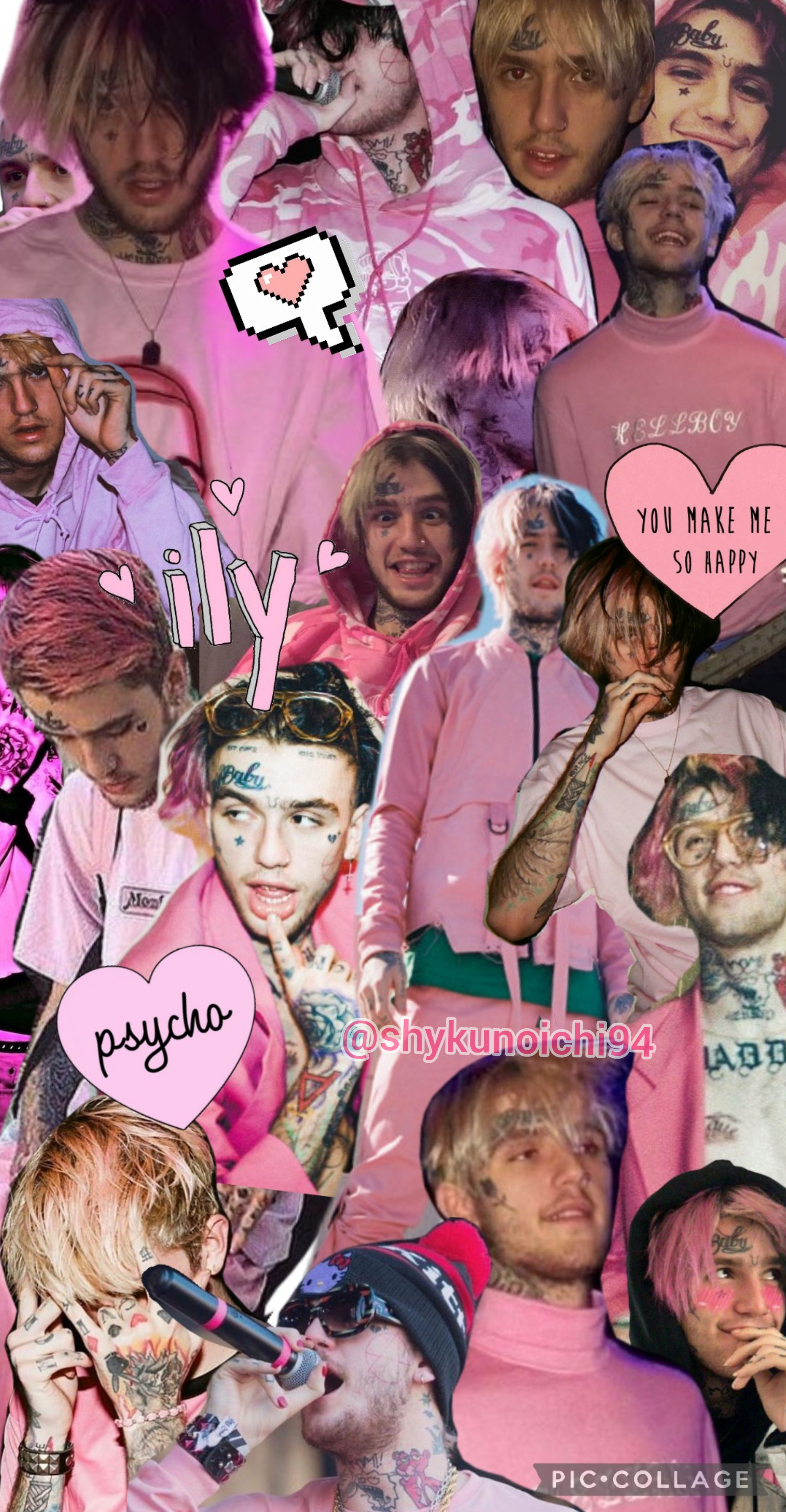 lil peep collage wallpaper