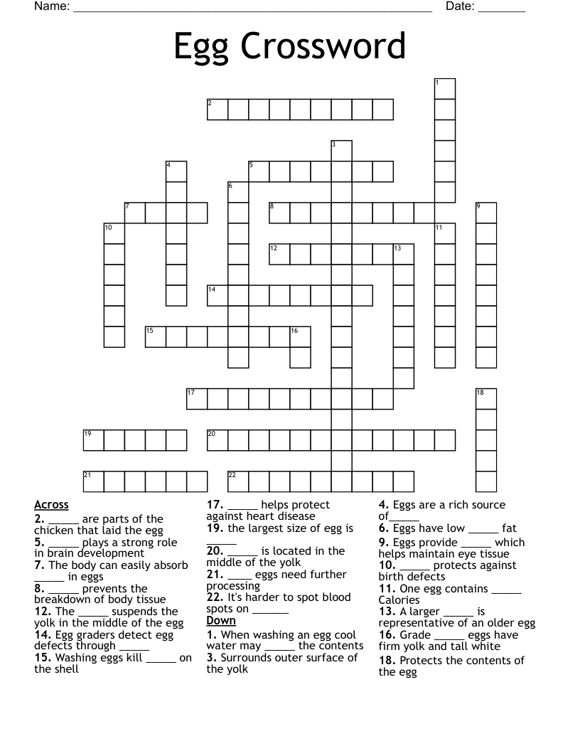 like plans and eggs crossword