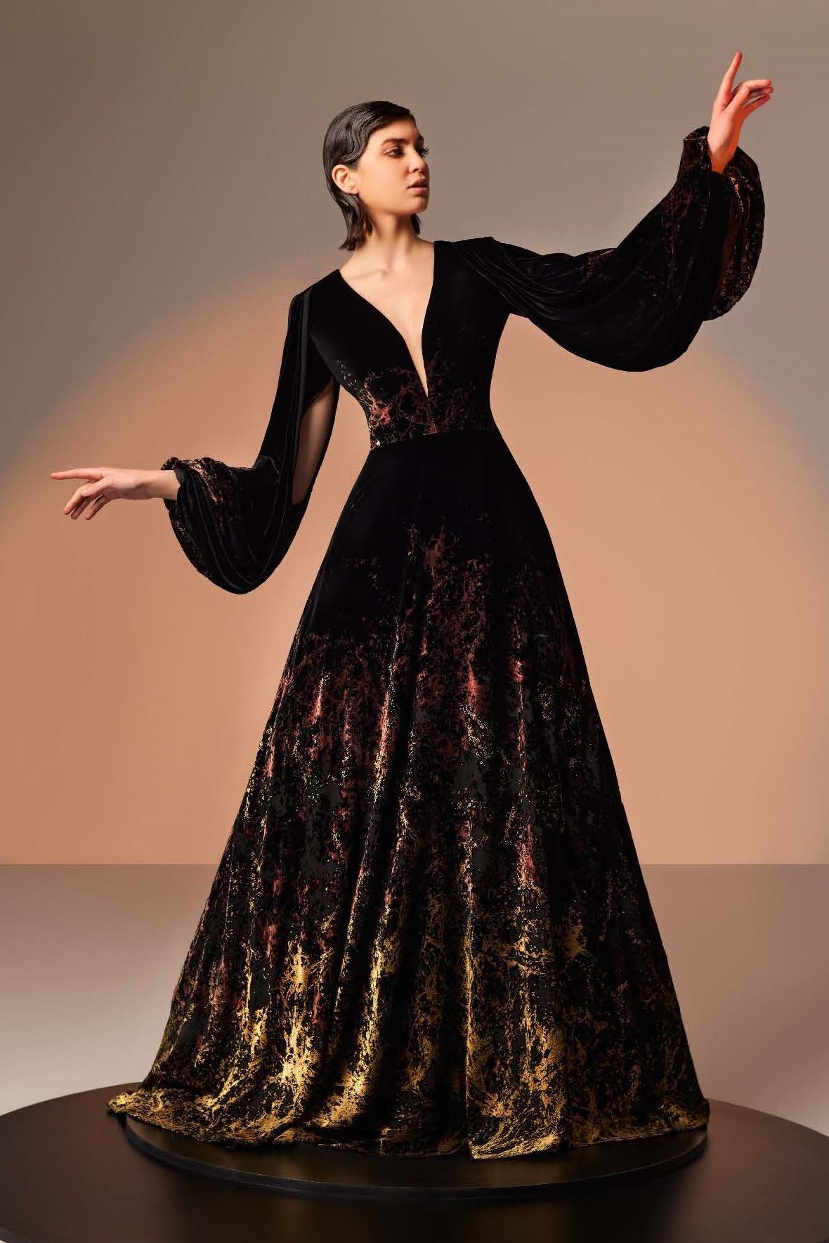 long sleeve velvet dresses