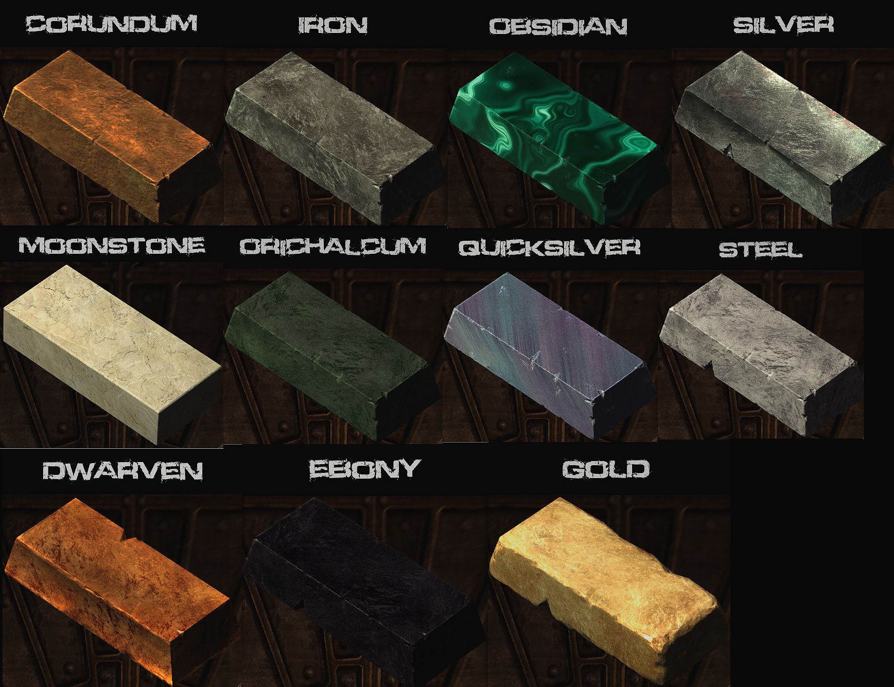 skyrim gold ingot