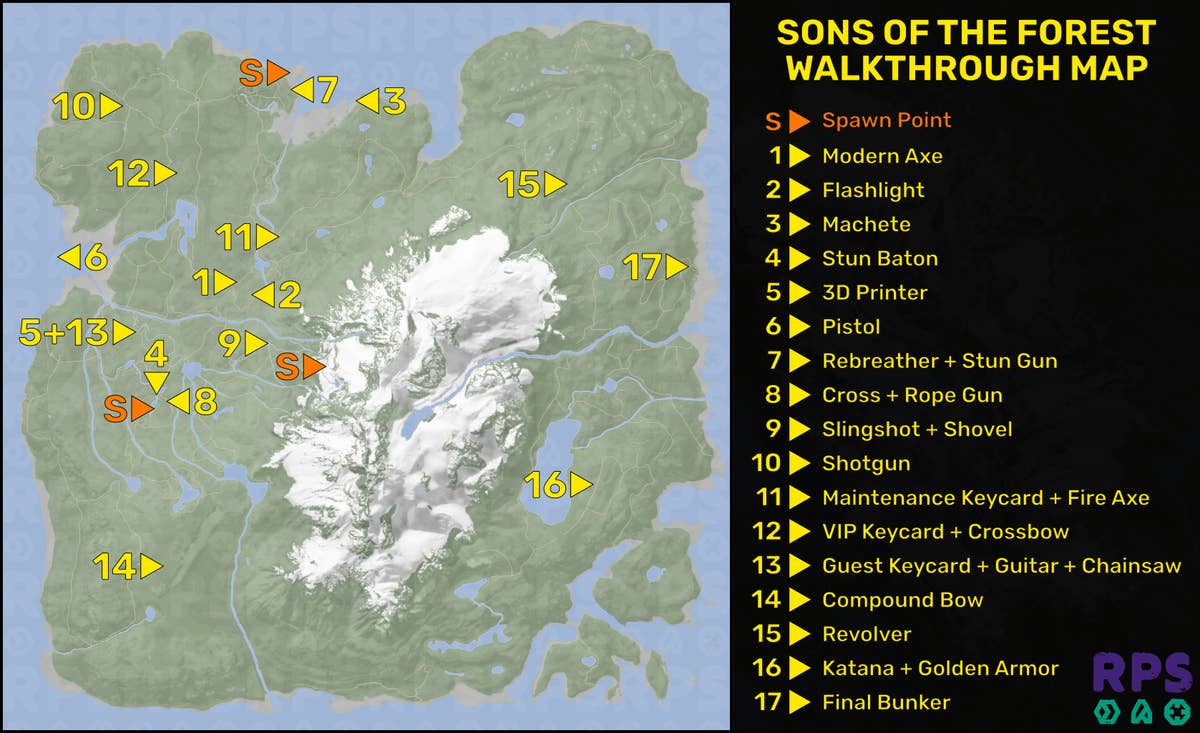 sons of the forest map interactive