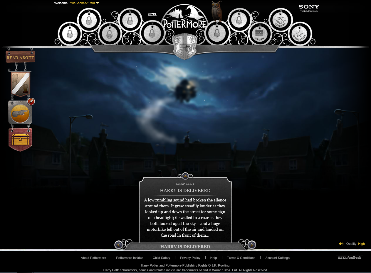 pottermore s