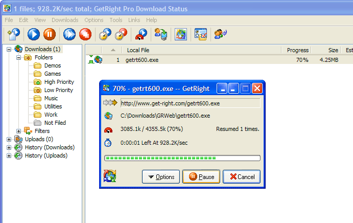 getright download manager 6.5 pro