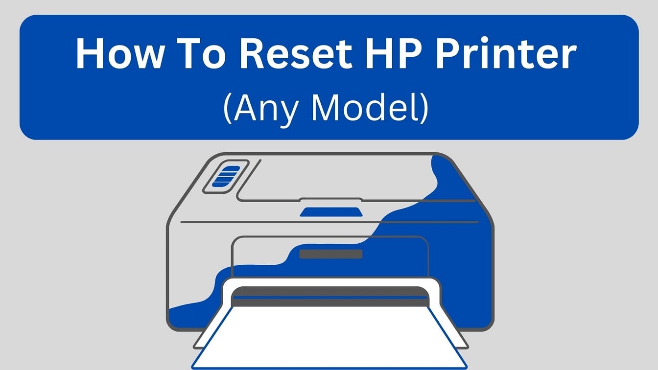 how to reset a printer hp