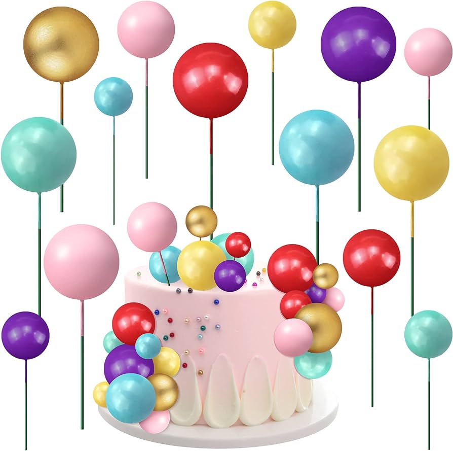 mini balloon cake topper