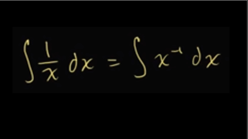 integral of 1/x