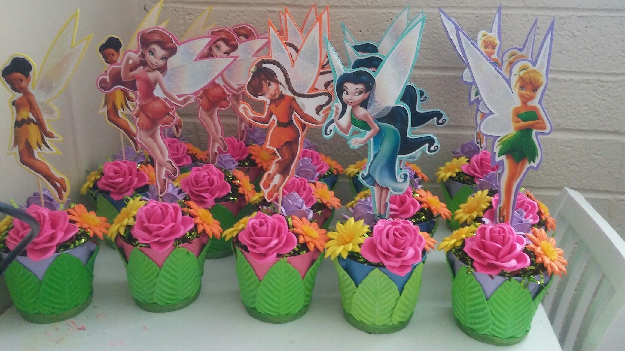 centro de mesa de tinkerbell