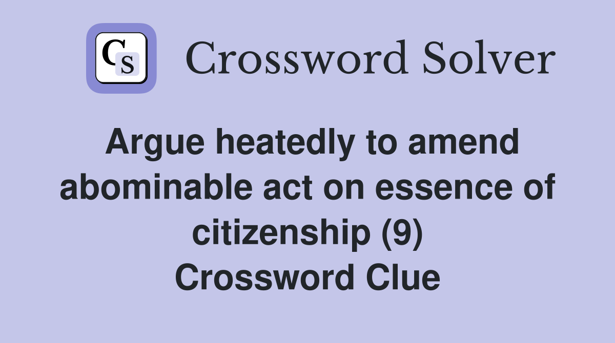 crossword clue essence