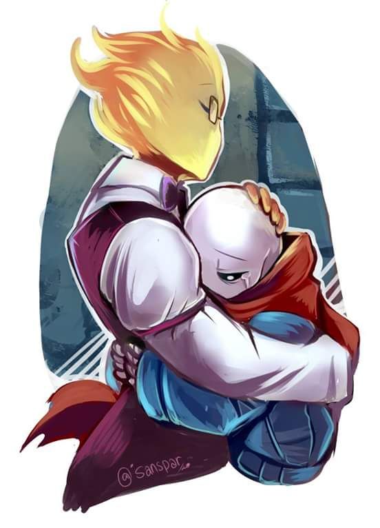 grillby x sans