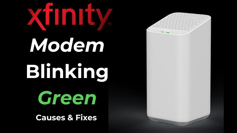 xfinity box flashing green