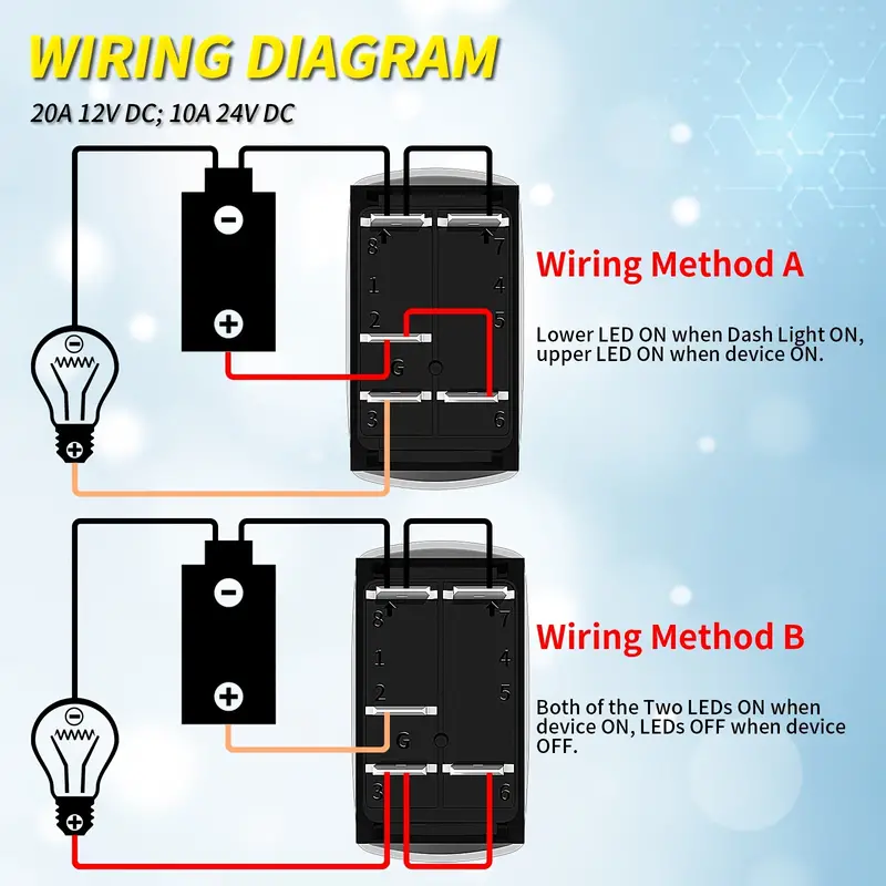 wiring diagram for 5 pin rocker switch