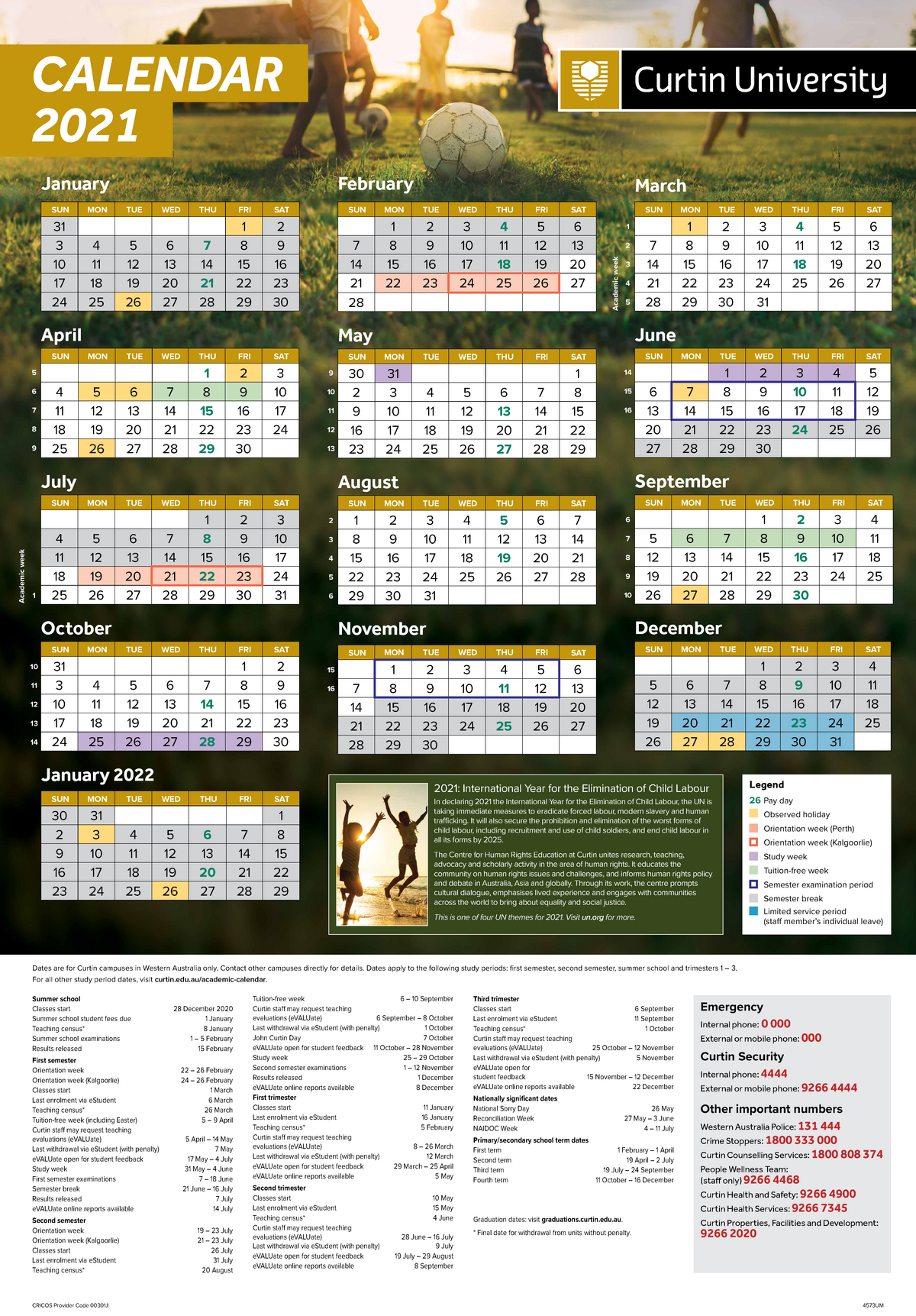 curtin academic calendar 2023