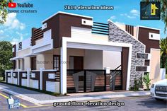 ground floor portico elevation design