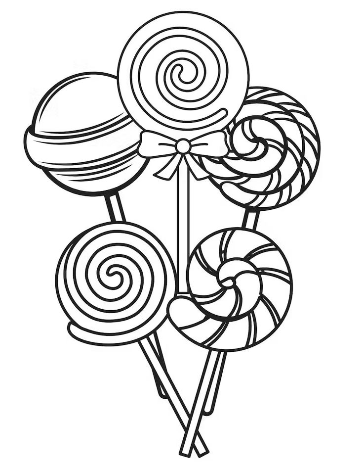 candy coloring pages