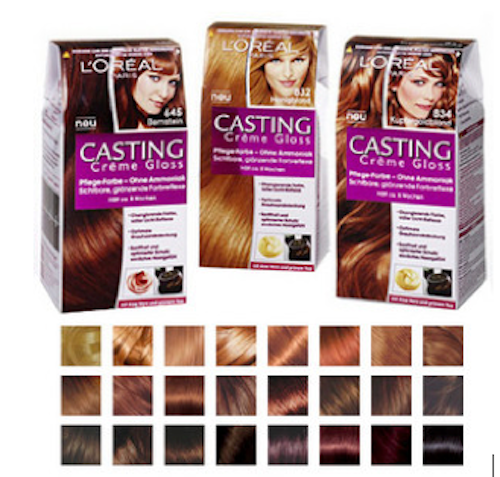 castings hair colour chart