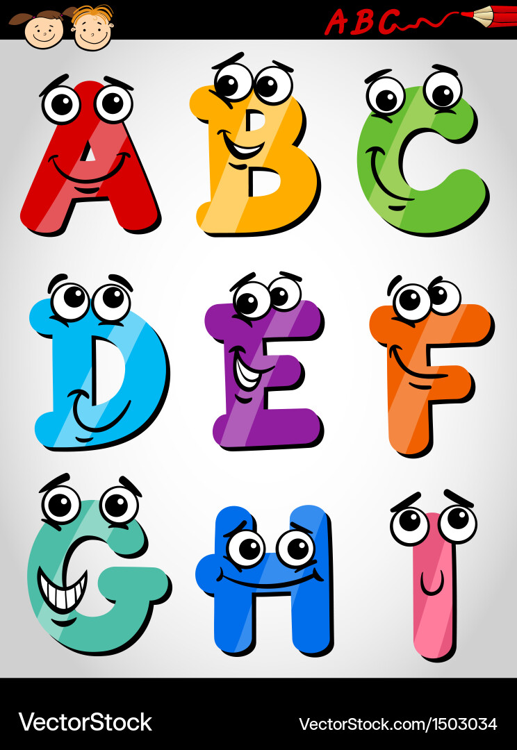 alphabet cartoon pictures