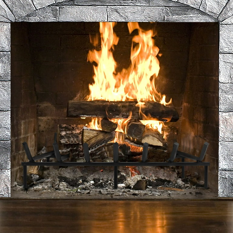 fireplace log holder insert