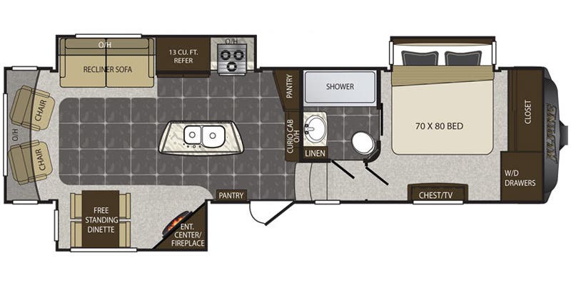 alpine fifth wheel floor plans