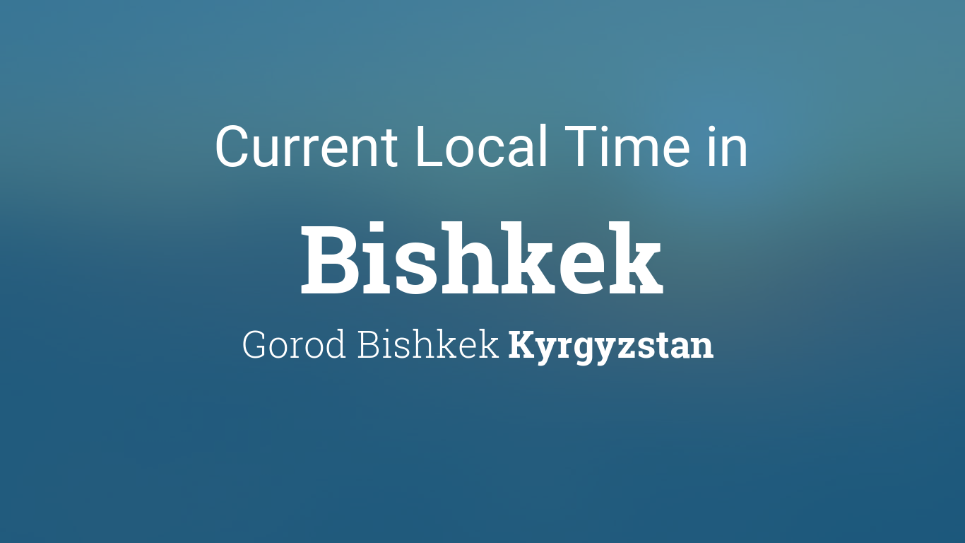 bishkek time zone