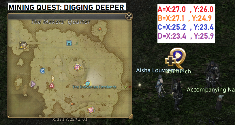 mining quests ffxiv