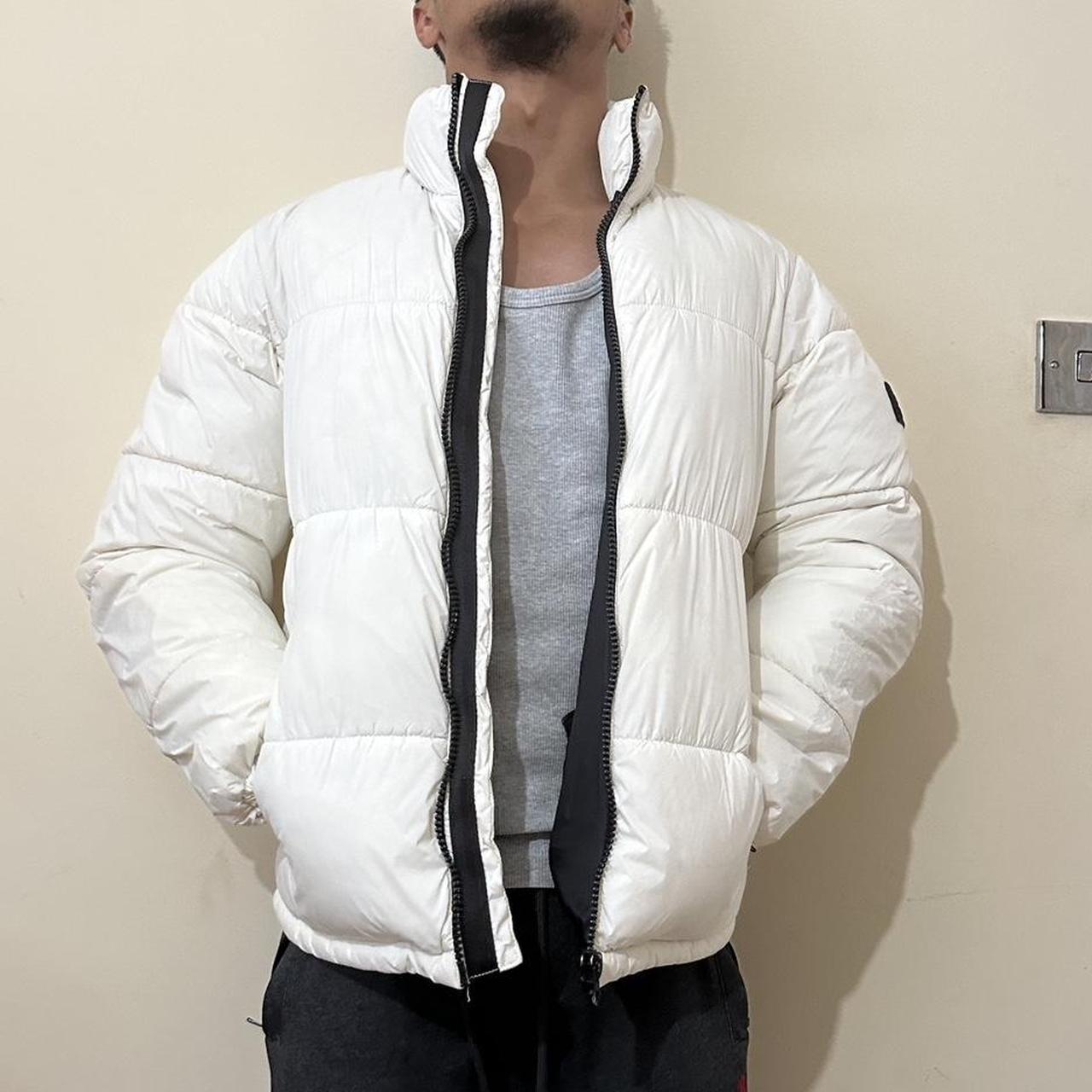 zara white puffer jacket mens