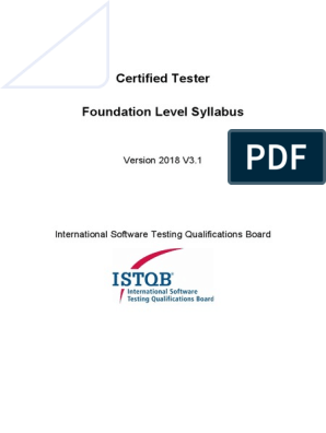 istqb syllabus pdf