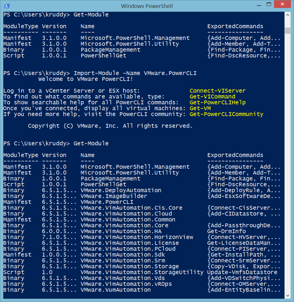 vmware powercli