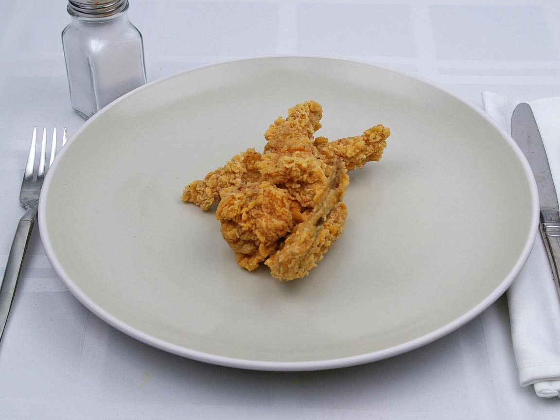 fried chicken calories wing