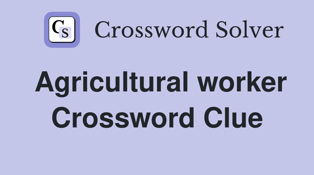 feudal worker crossword clue