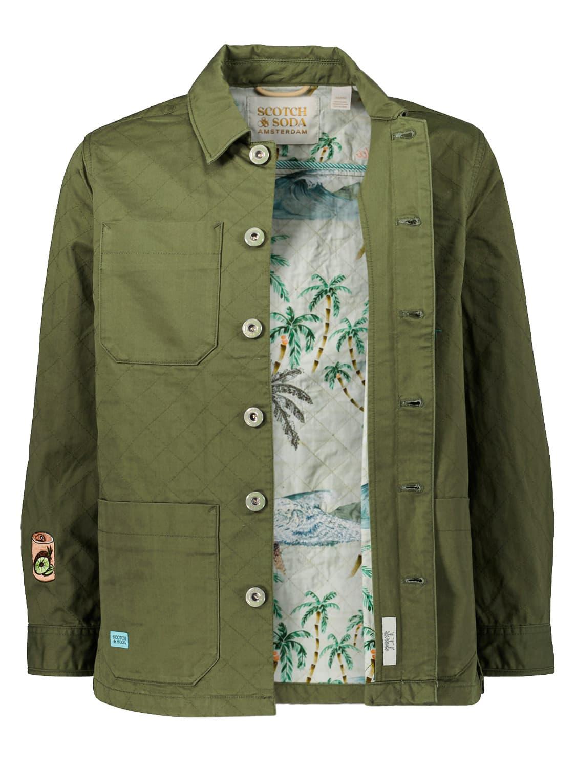 scotch and soda green jacket