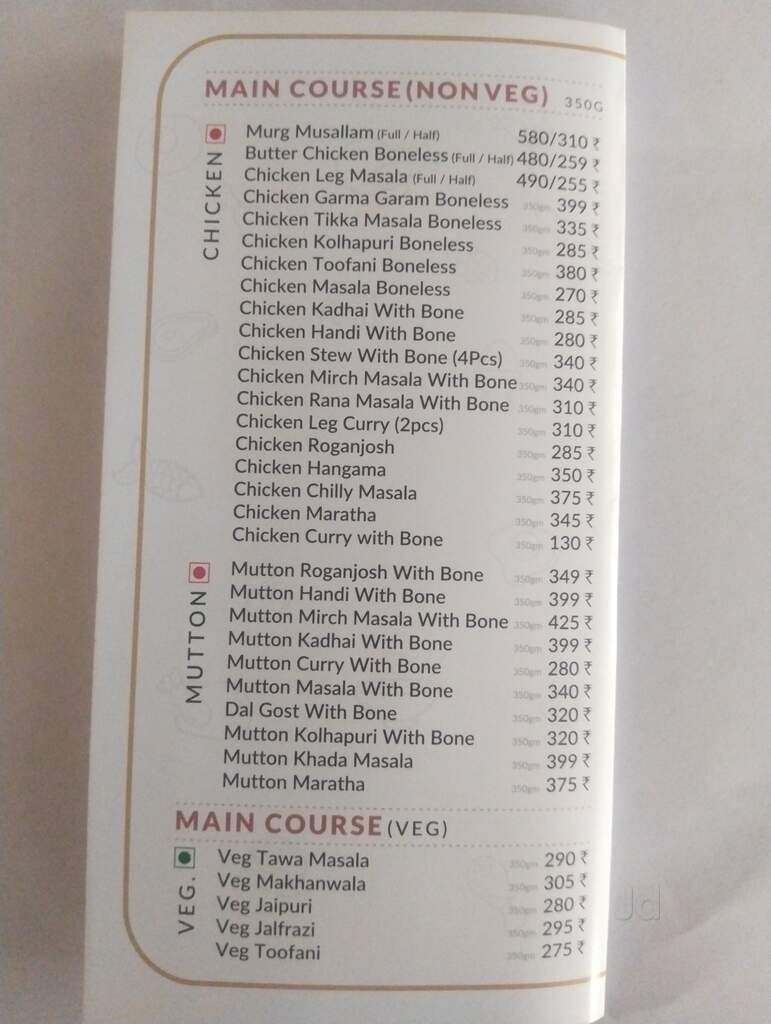 simran farm menu