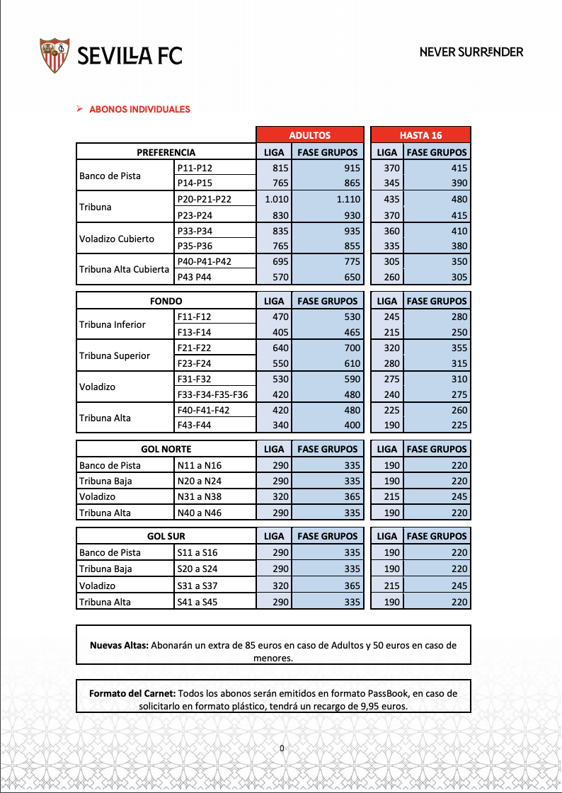 nuevos abonos sevilla fc