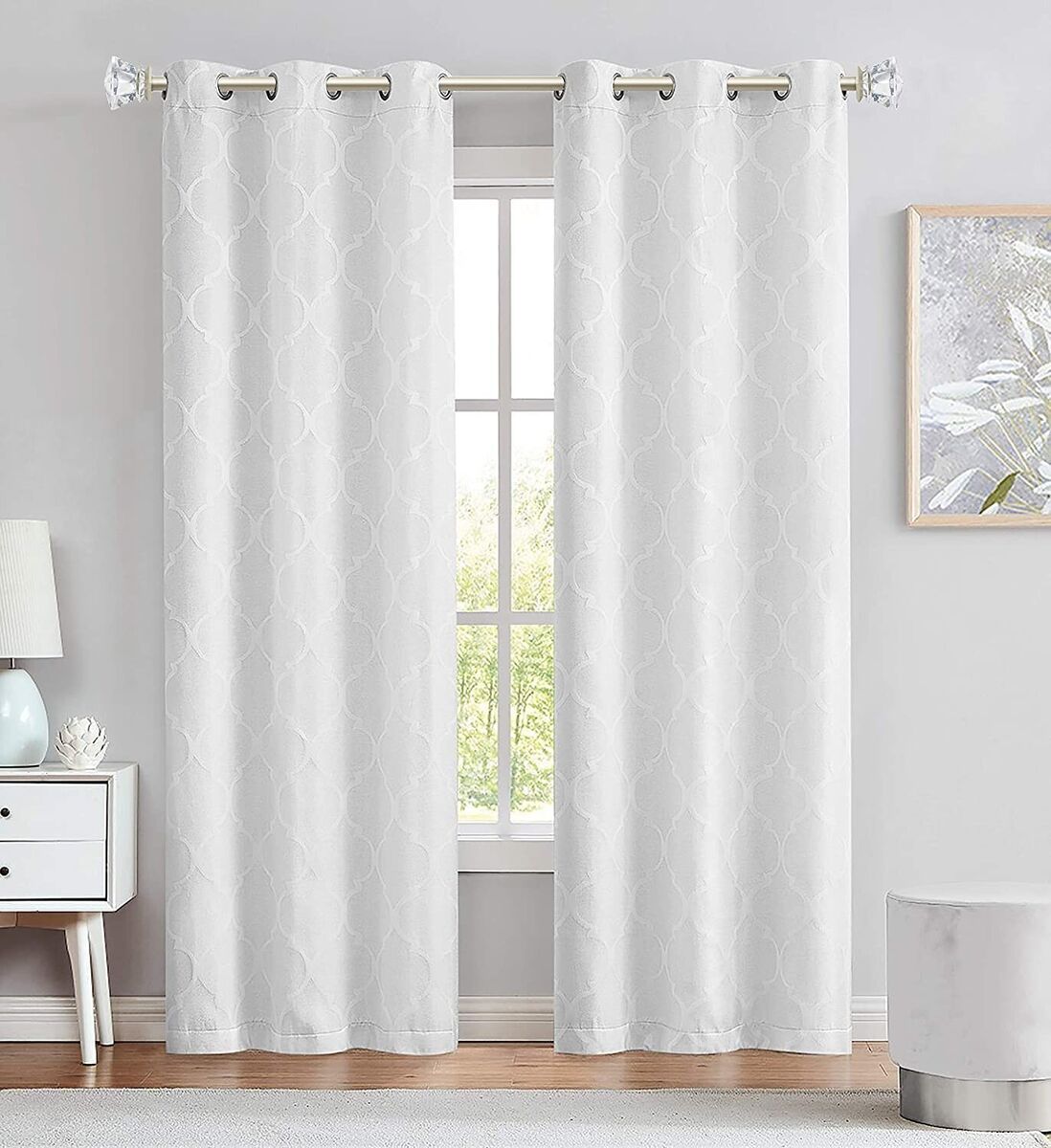 2 pack curtain rods