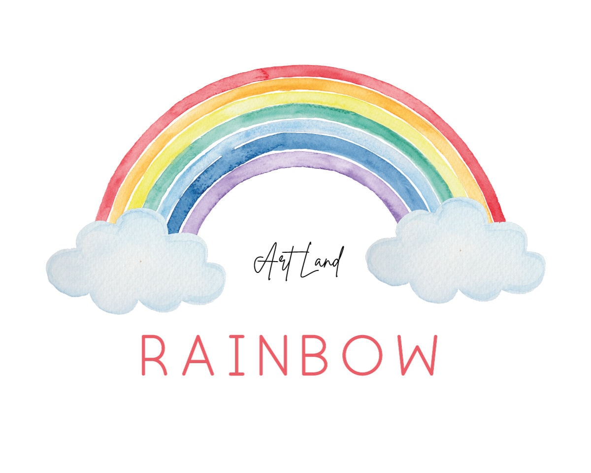 watercolor rainbow clipart