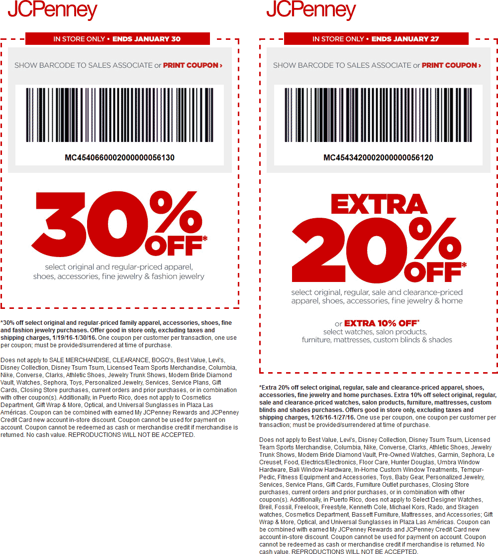 jcpenney coupons 2021