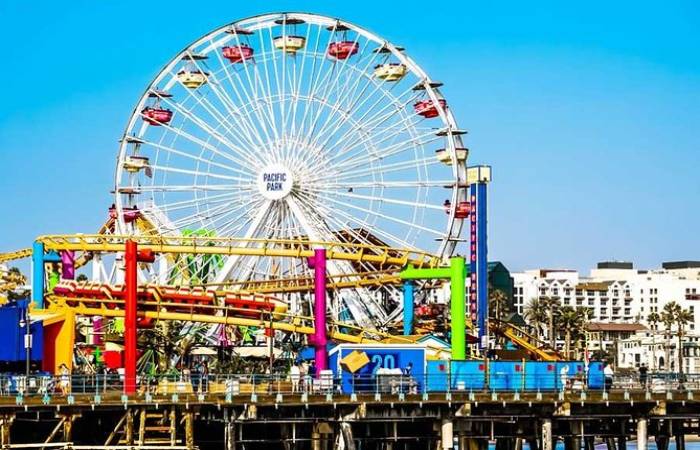 santa monica pier coordinates