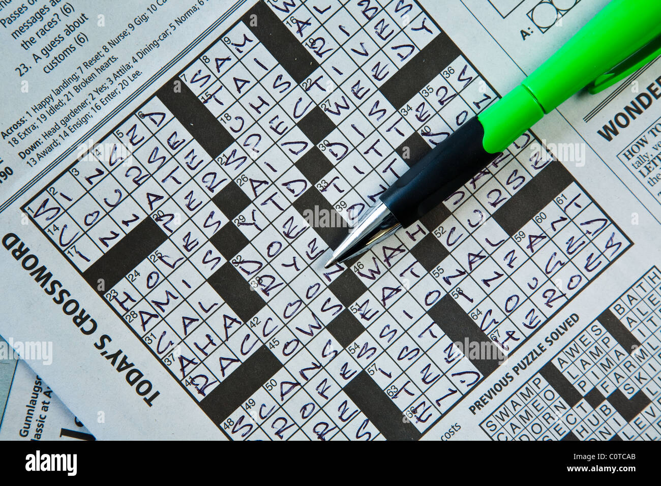 finished crossword