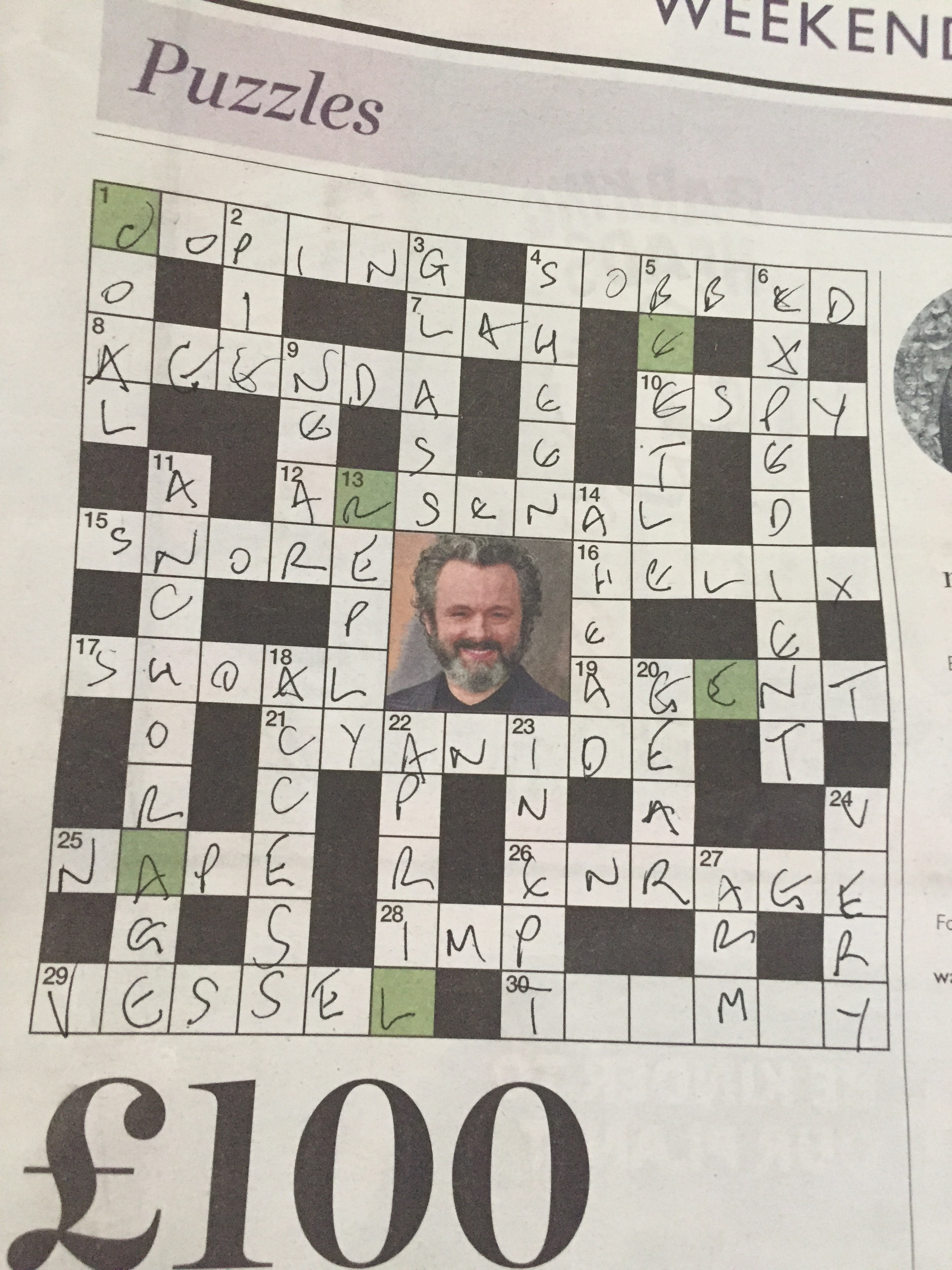 crazy crossword clue