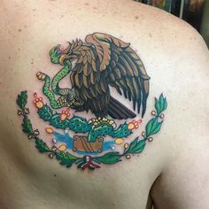 escudo de mexico tattoo