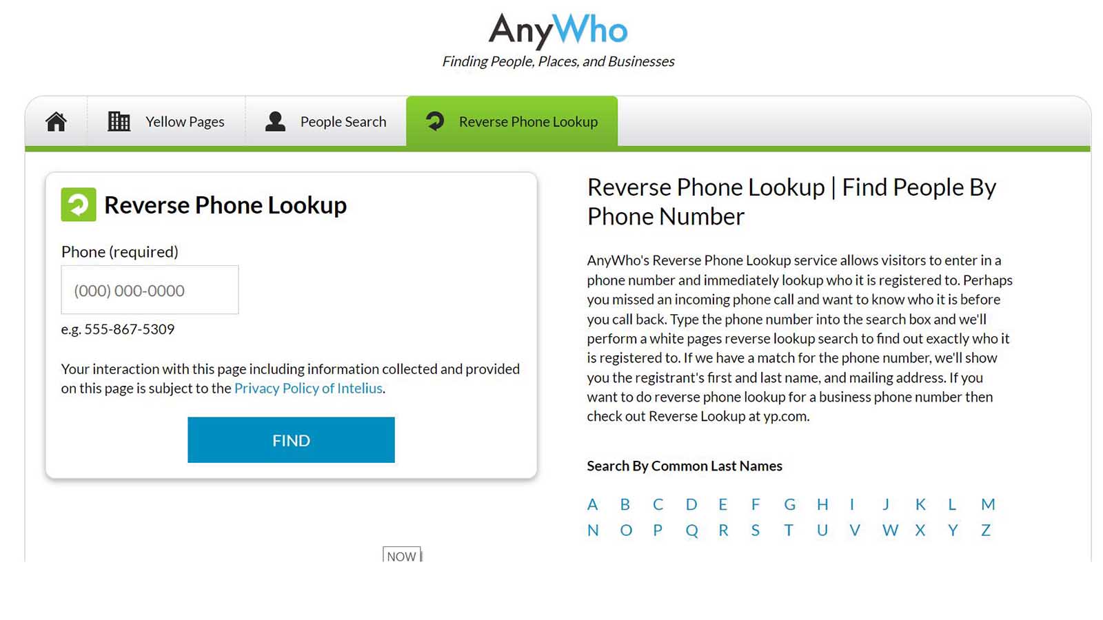 phone number reverse search