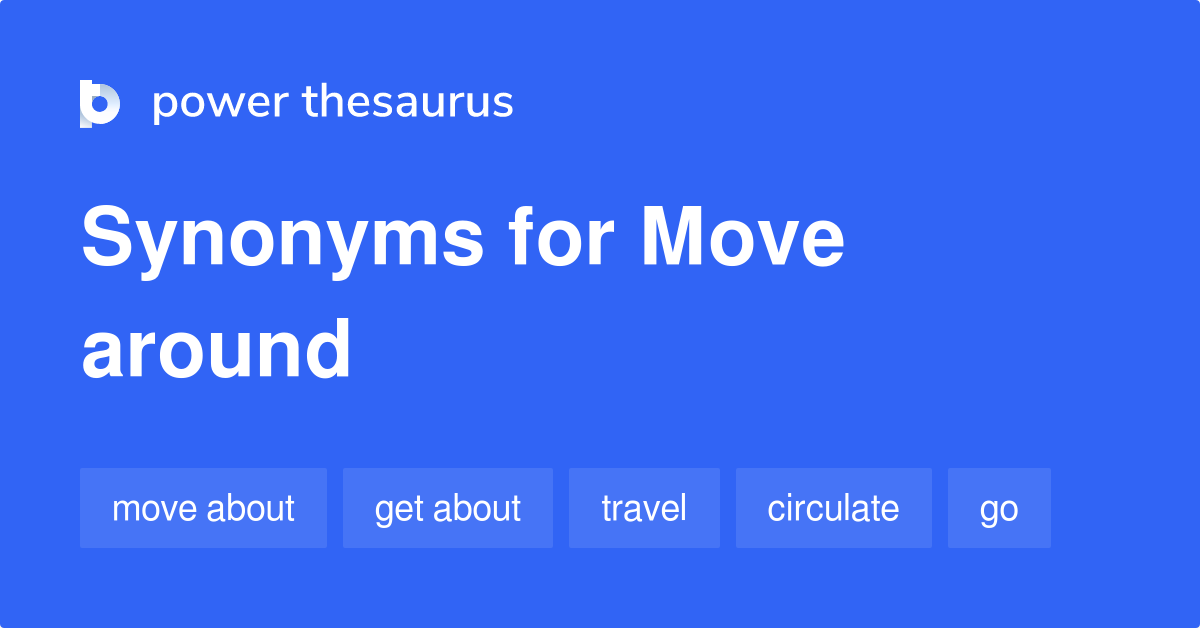 moving around synonym