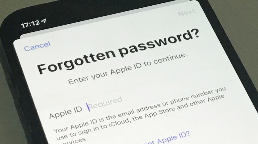 forgotten apple id