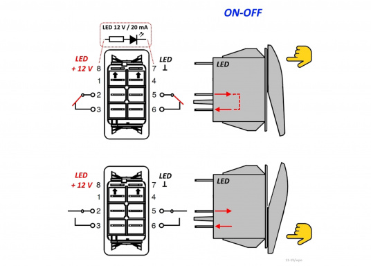 carling technology rocker switches