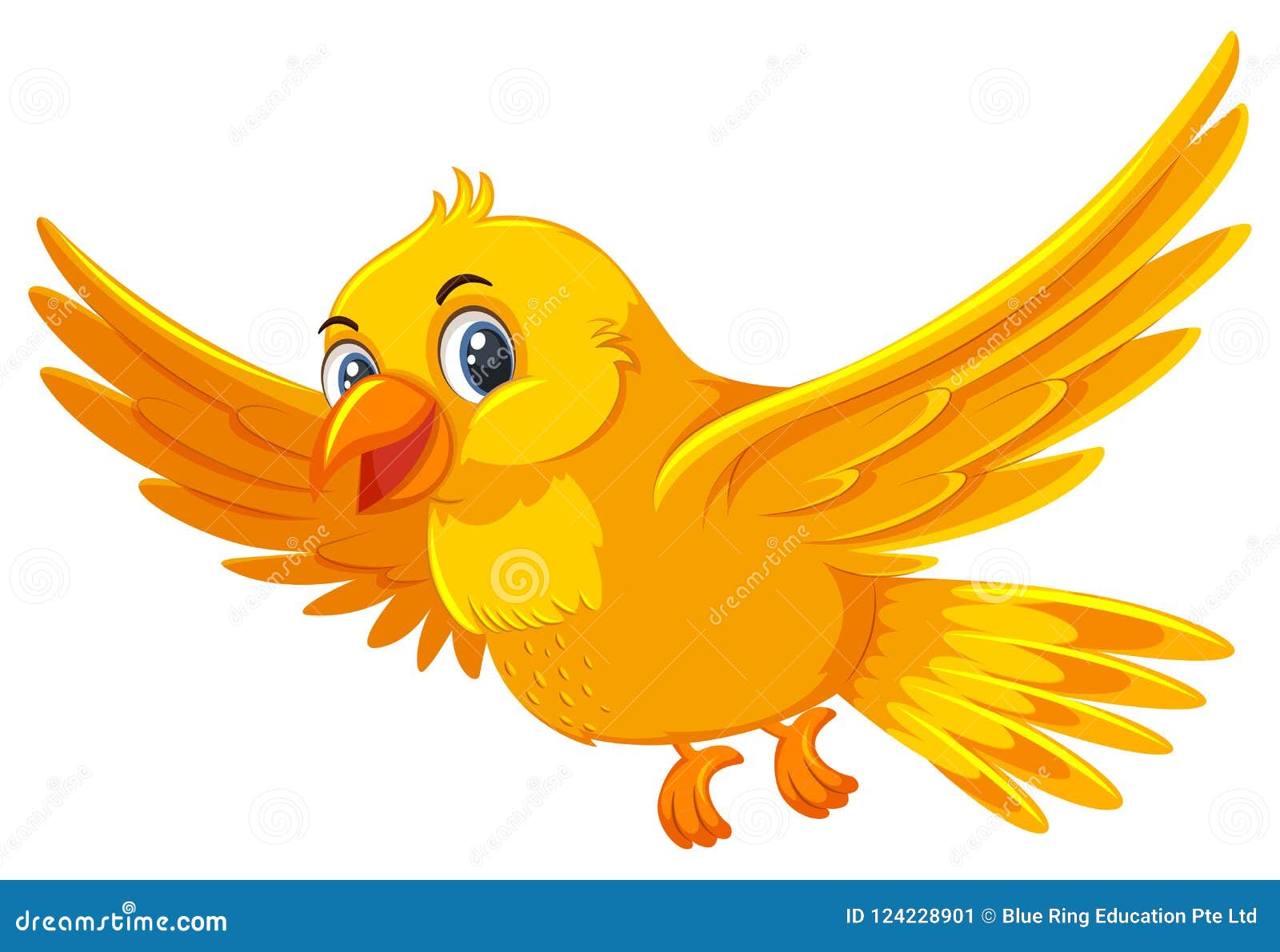 yellow bird clipart