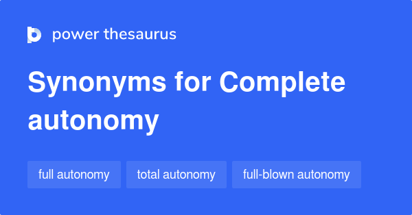 autonomous synonyms