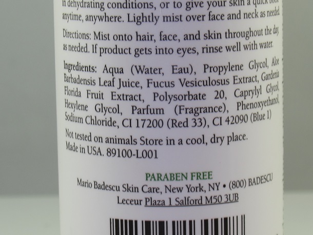 mario badescu ingredients